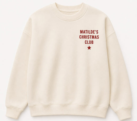 Sweatshirt Christmas Social Club - Personalizada