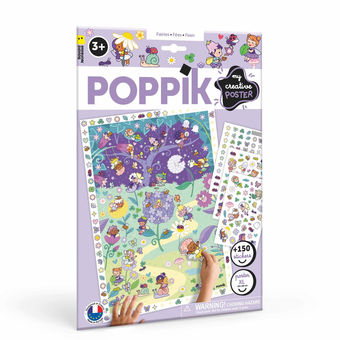 Poppik poster + autocolantes - Fadas