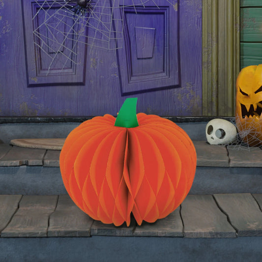 Abóbora de Halloween em papel dobrável - Que abóbora!