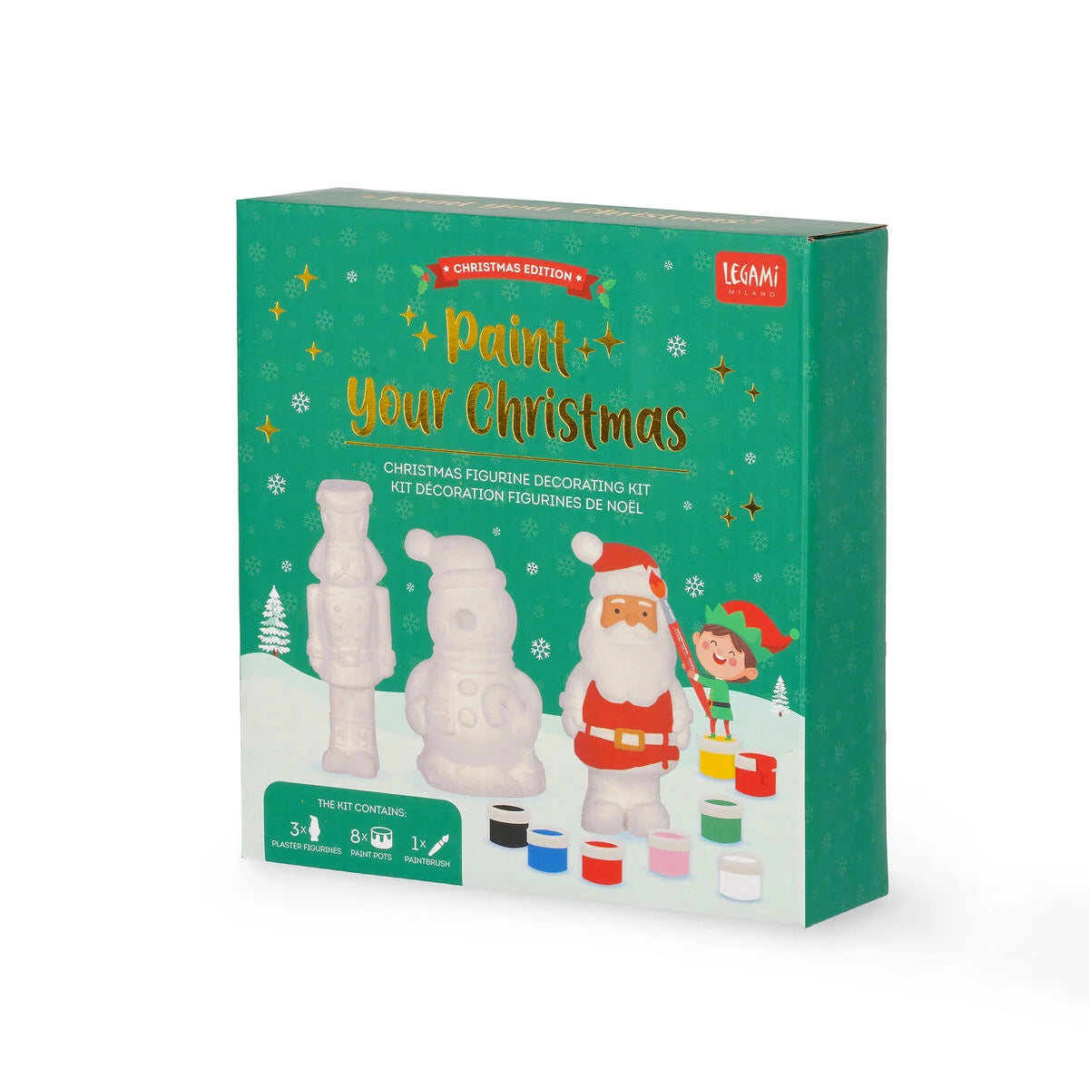 Kit decoração  bonecos de Natal - Pinte seu Natal