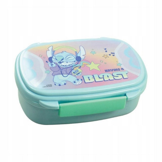 Lancheira c/ talheres - Stitch