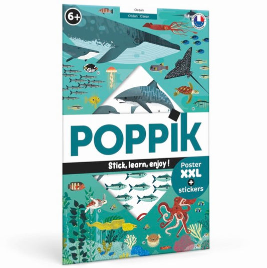 Poppik poster + autocolantes - Oceano