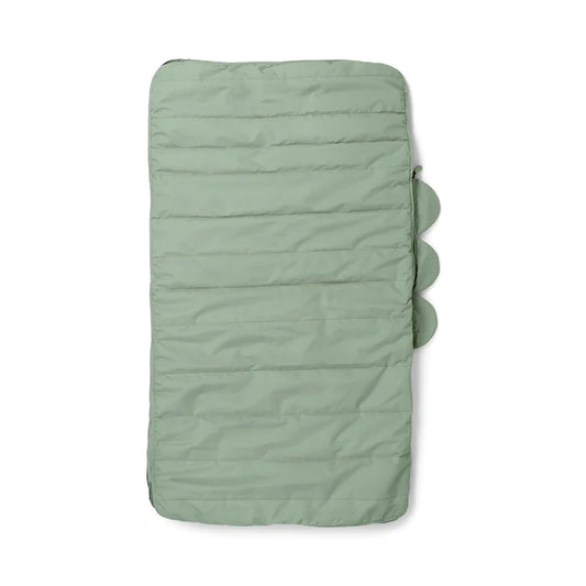 Saco cama infantil acolchoado - Croco Verde