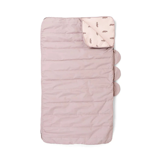 Saco cama infantil acolchoado - Croco rosa