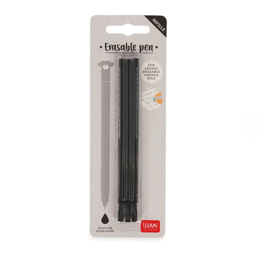 Conjunto de 3 Recargas para Canetas Apagáveis Legami - Tinta Preta