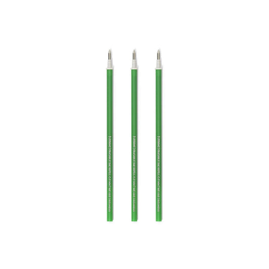 Conjunto de 3 Recargas para Canetas Apagáveis Legami - Tinta Verde