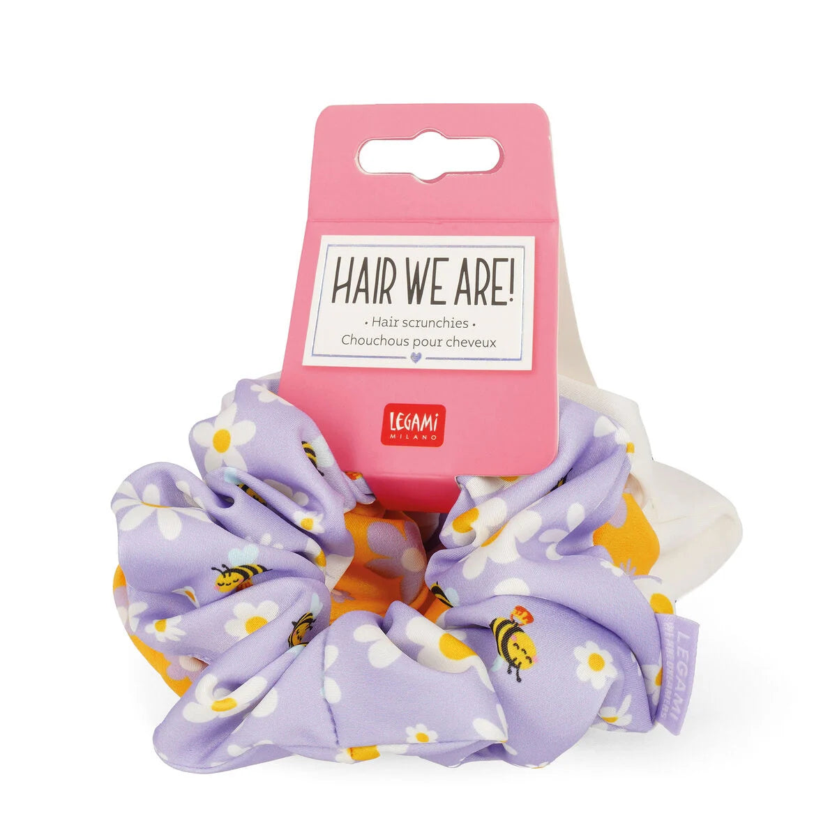 Conjunto de 3 Scrunchies/Elásticos - Abelha