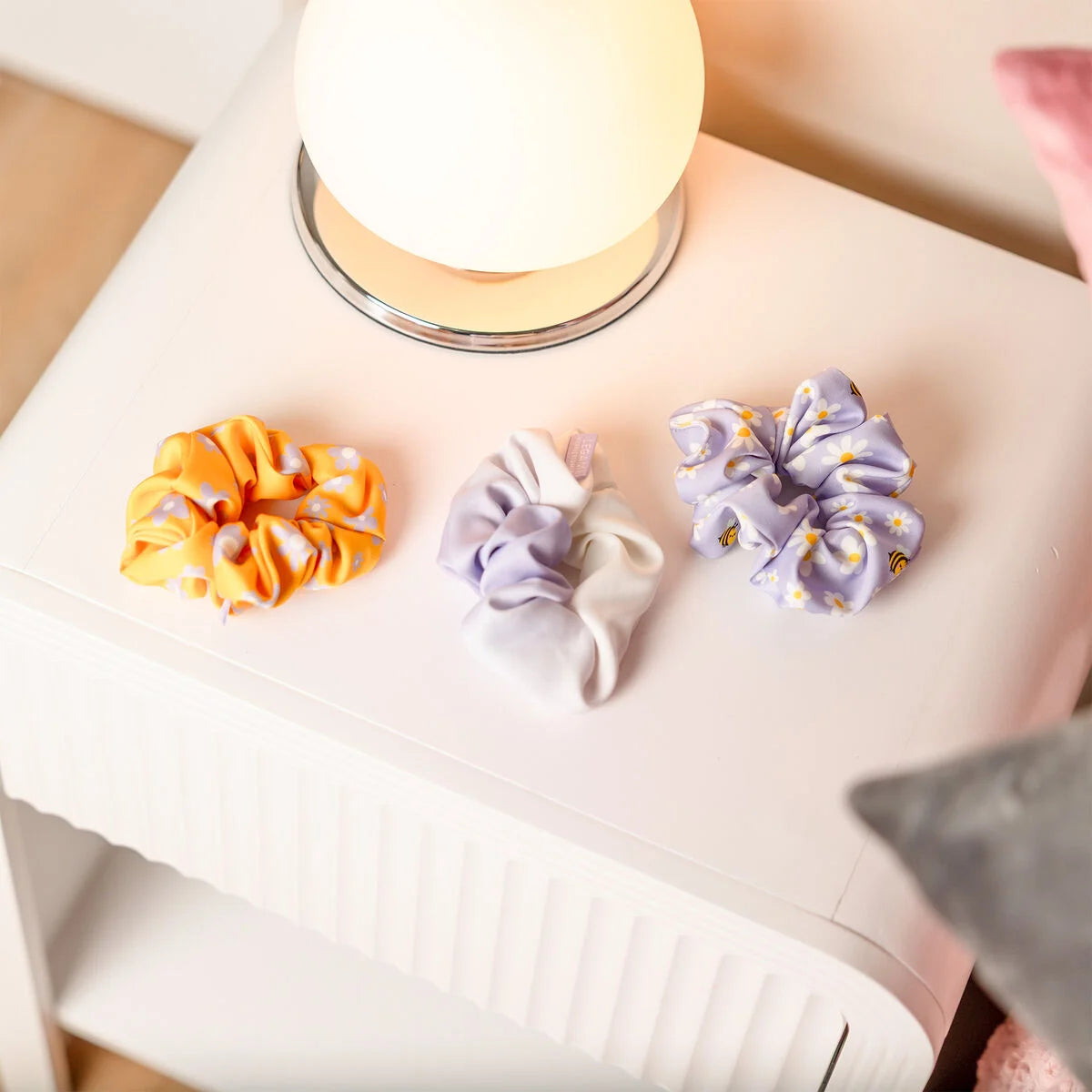 Conjunto de 3 Scrunchies/Elásticos - Abelha