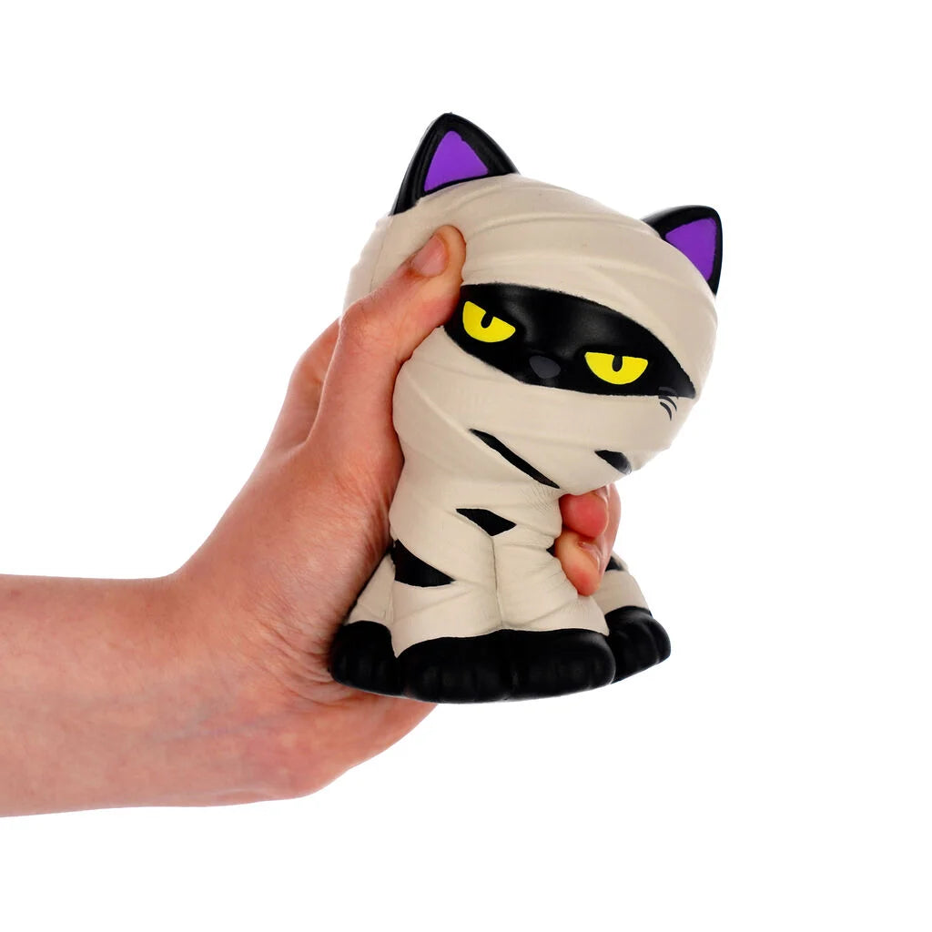 Brinquedo anti-stress de Halloween - Gato-múmia