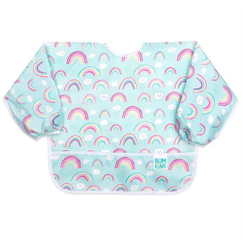 Babete Sleeved Bib: Rainbows