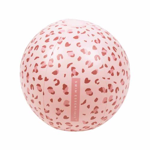 Bola de Praia 51cm - Leopardo Rosa Claro
