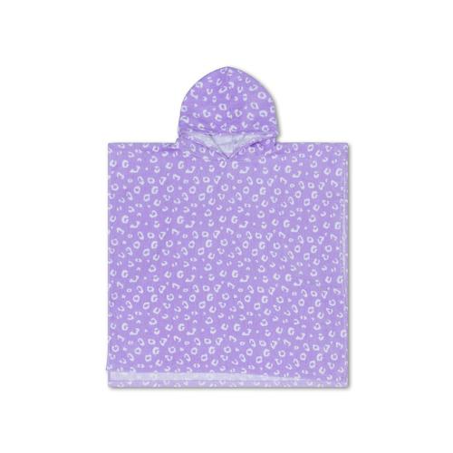 Poncho 65x65 cm - Leopard Lila