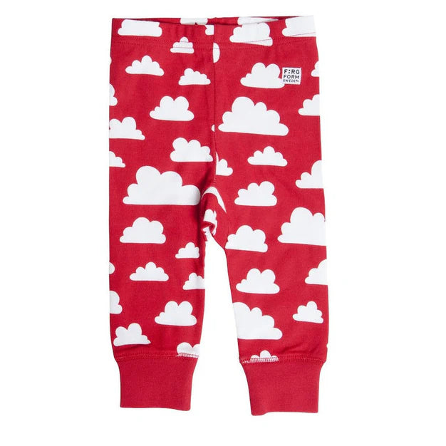 Pijama calça Vermelho Nuvem 3-4A