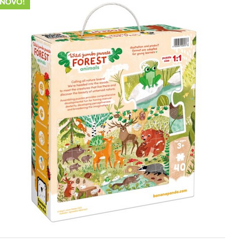 Banana Panda – Wild Jumbo Puzzle – Animais da Floresta