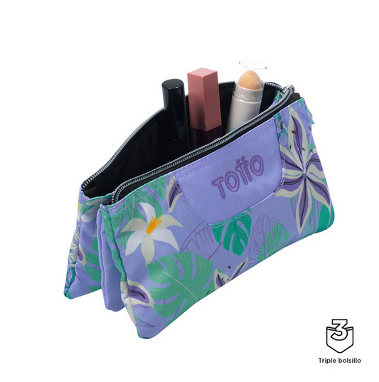 Funda de Mesa Triple - Flor Lila