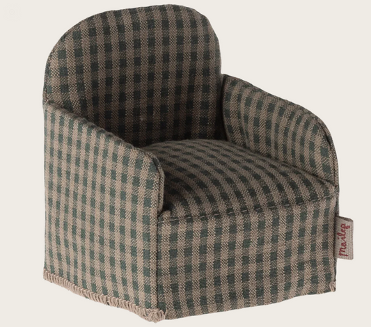 Chair, Mouse - Green checker