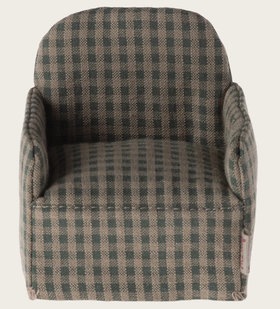 Chair, Mouse - Green checker