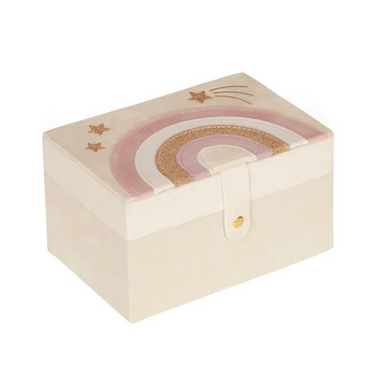 Caixa de joias grande arco-íris encantado