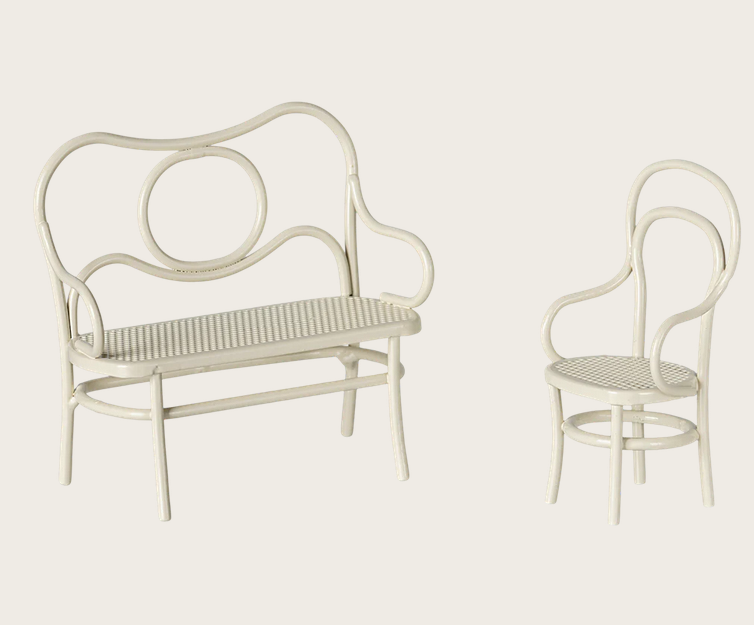 Conjunto de café, Mouse, Pequeno - Branco-sujo