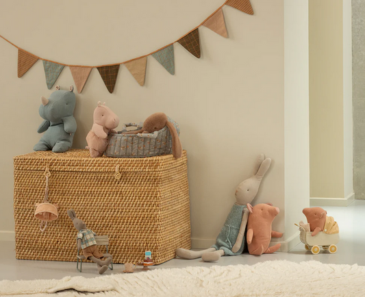 Safari friends, Hippo Small - Soft rose