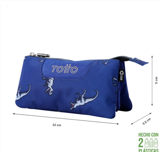Estojo Triplo Dino