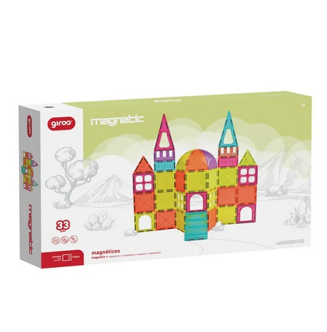 Magnetic Jogo Magnético Formas 33 pcs