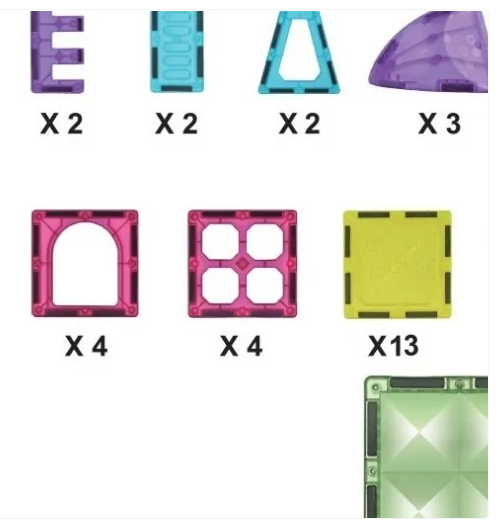 Magnetic Jogo Magnético Formas 33 pcs