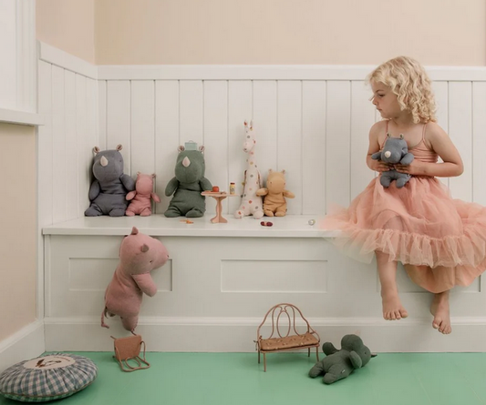 Amigos do safári, Rinoceronte, Pequeno - Azul acinzentado