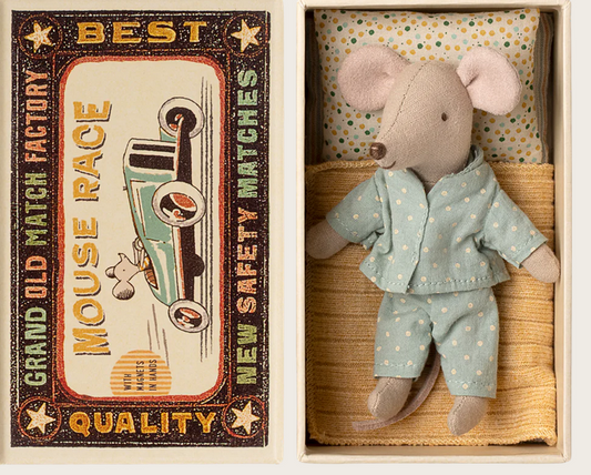 Irmãozinho ratinho na caixa de fósforos