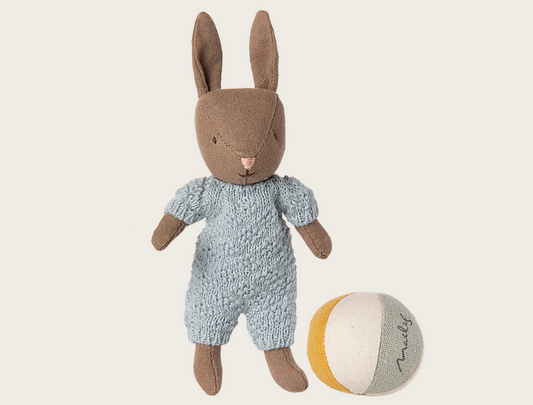 Conjunto coelho, Micro - Castanho - Azul