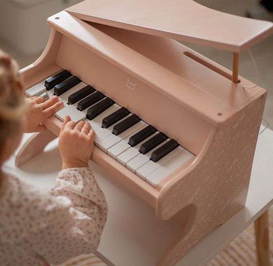 Piano em madeira - Rosa