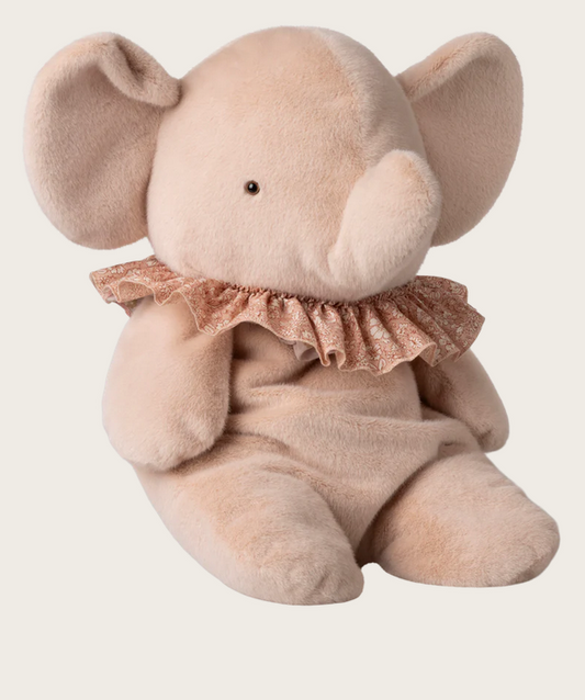 Elefante de peluche, Grande – Rosa pastel