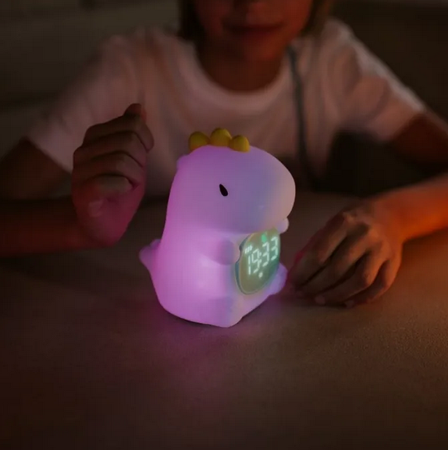 Luz de Presença Led c/ Despertador Dinossauro