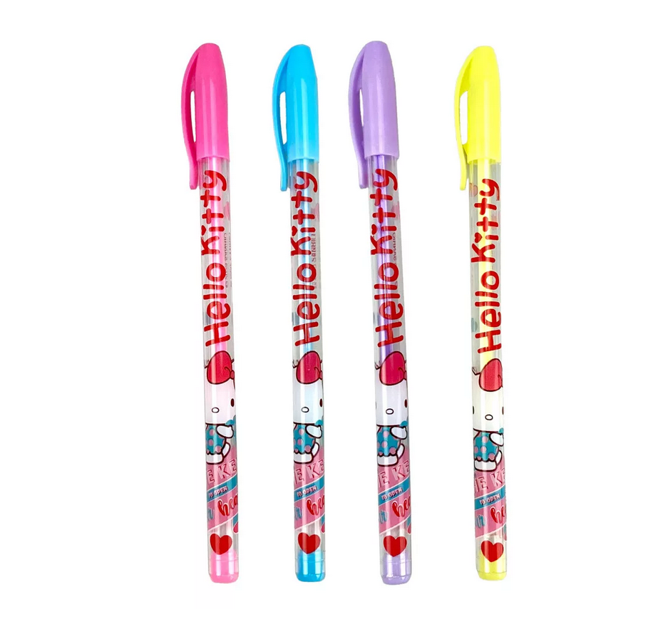 Conjunto de 4 Canetas - Hello Kitty