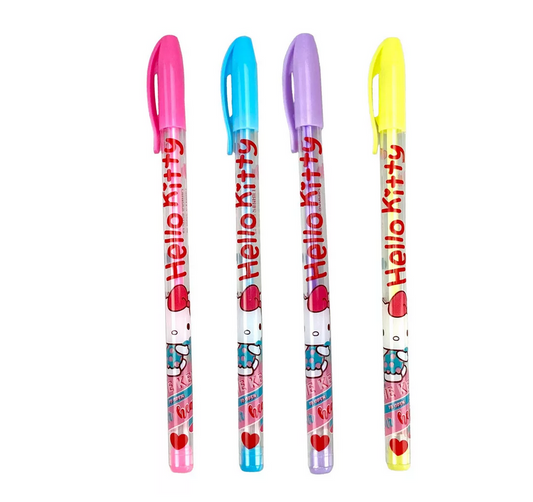 Conjunto de 4 Canetas - Hello Kitty