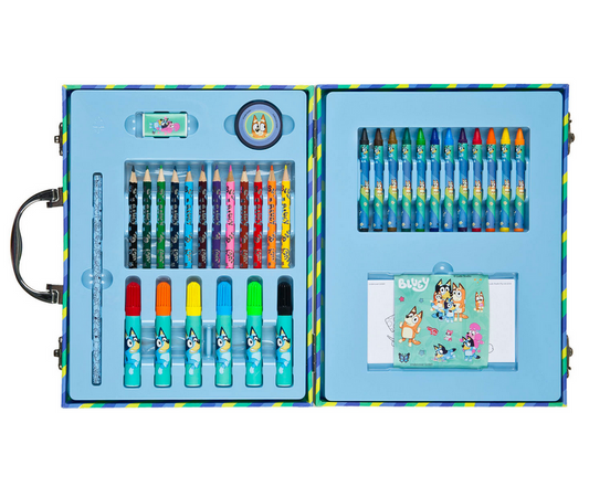 Coloring case Bluey - 38pcs