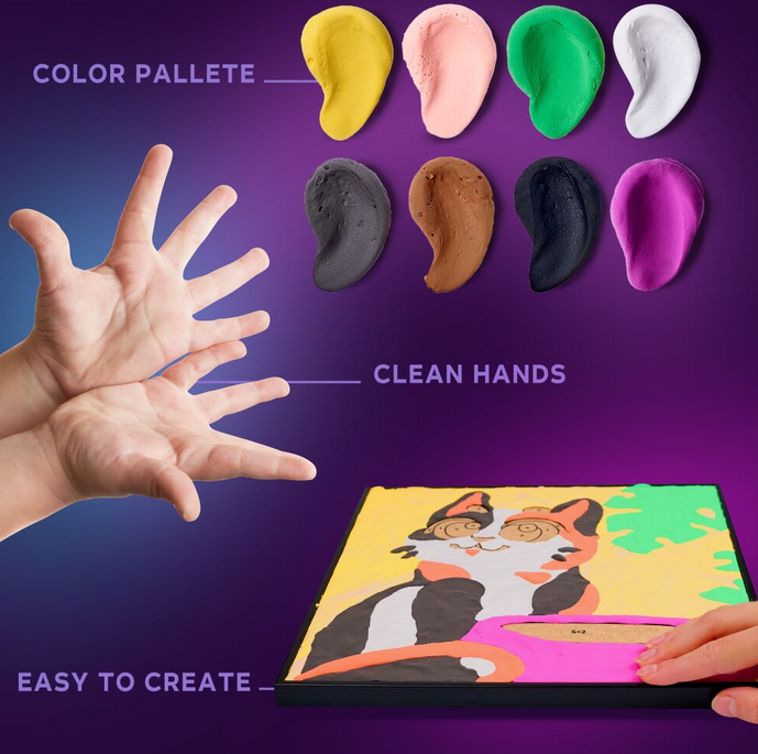 Okto - Set creativo 3D pinta c/numeros Gato