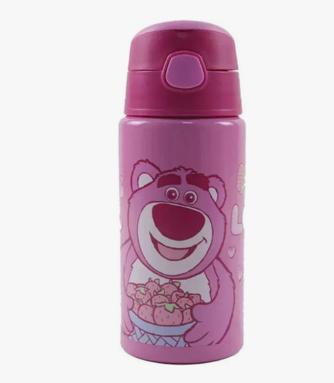 Garrafa Inox 500ml com palhinha - Lotso