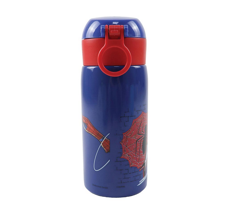 Garrafa Inox 500ml com palhinha - Spiderman