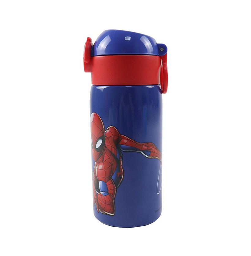 Garrafa Inox 500ml com palhinha - Spiderman