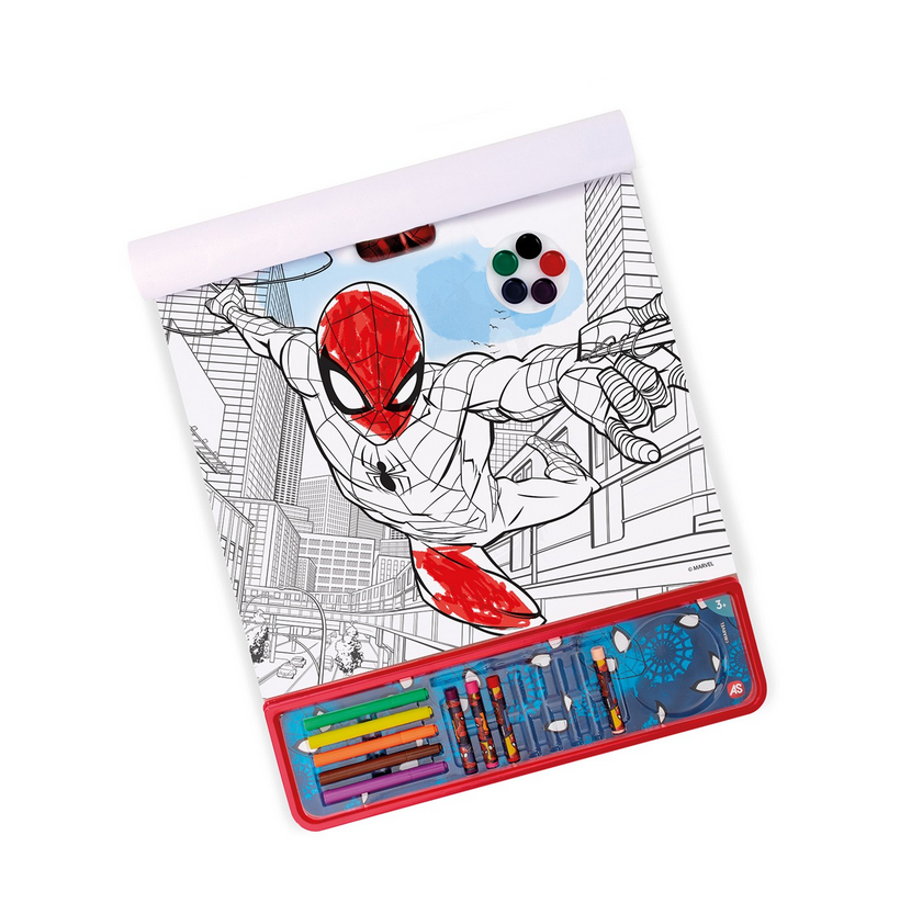 Bloco de Colorir gigante 5 em 1 - Homem Aranha