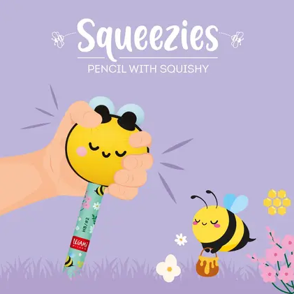 Lápis HB Squeezies - Bee