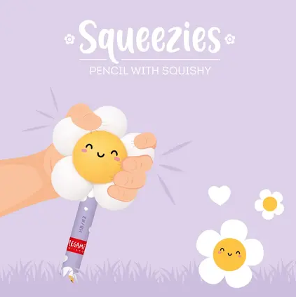 Lápis HB Squeezies - Daisy