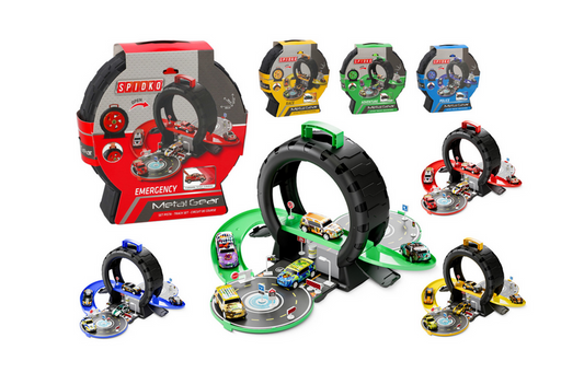 Pista de Carros Portátil com 3 carros