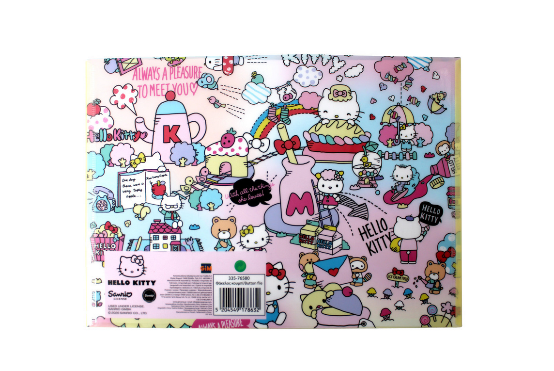 Capa para Documentos A4 - Hello Kitty