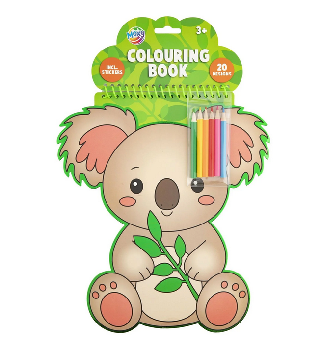 Livro de colorir com 6 lápis - Koala