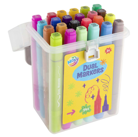 Marcadores duplos 24 pcs