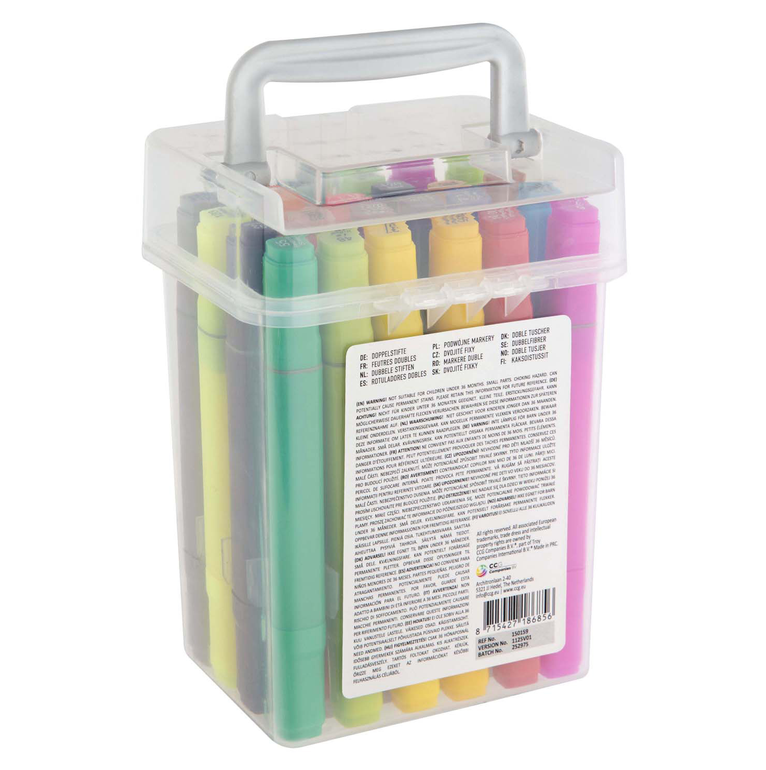 Marcadores duplos 24 pcs