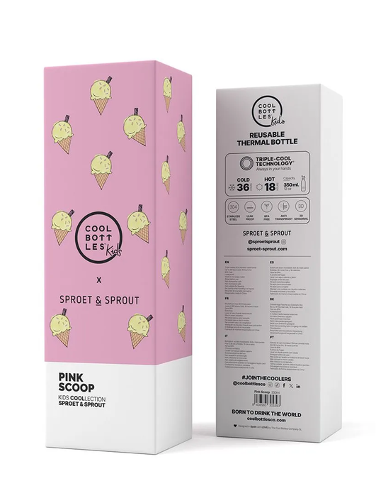 Garrafa Térmica Cool Bottles 350ml - SPRT& PINK SCOOP