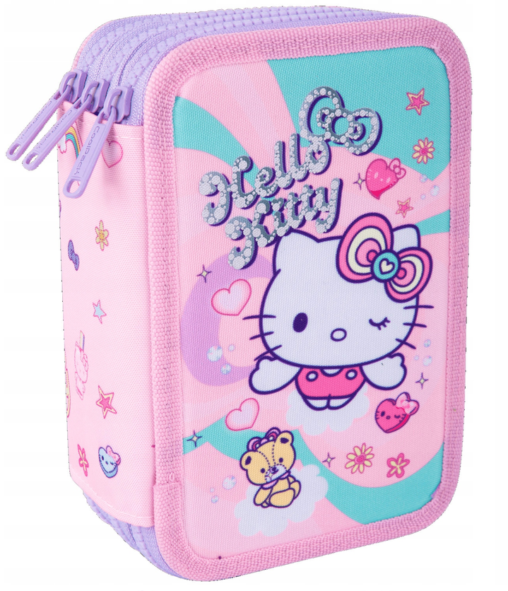 Estojo JUMPER  Hello Kitty  - 3 Compartimentos